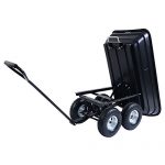BLACK-650LB-Garden-Dump-Cart-Dumper-Wagon-Carrier-Wheel-Barrow-Air-Tires-Heavy-Duty-0-1