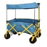 BLUE-JUMBO-WHEEL-FOLDING-WAGON-ALL-PURPOSE-GARDEN-UTILITY-BEACH-SHOPPING-TRAVEL-CART-OUTDOOR-SPORT-COLLAPSIBLE-WITH-CANOPY-COVER-EASY-SETUP-NO-TOOL-NECESSARY-COMPACT-FOLDED-SIZE-SPACE-SAVING-0-0
