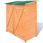 BLXCOMUS-Outdoor-Wooden-Storage-Shed-Garden-Tool-Garage-Storage-Organizer-2-layer-Cabinet-Large-Room-With-Size543-x-258-x-63Double-DoorLockable-Door-Latches-0