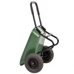 BMS-Flat-Free-Yard-Garden-Rover-Wheelbarrow-2-Tire-Wheelbarrow-Garden-Cart-BestMassage-0-2