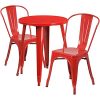 BOWERY-HILL-3-Piece-24-Round-Metal-Patio-Bistro-Set-in-Red-0