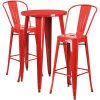 BOWERY-HILL-3-Piece-24-Round-Metal-Patio-Pub-Set-in-Red-0