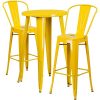 BOWERY-HILL-3-Piece-24-Round-Metal-Patio-Pub-Set-in-Yellow-0