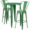 BOWERY-HILL-3-Piece-30-Round-Metal-Patio-Pub-Set-in-Green-0