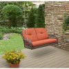 Beautifully-Designed-Two-Person-Outdoor-Swing-Sturdy-Powder-Coated-Steel-Frame-with-All-Weather-Wicker-Cover-Comfortable-UV-Protection-Treated-Cushions-Included-Water-Stain-and-Mildew-Resistant-0