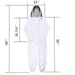 BeeKeeping-Suit-Cotton-White-Large-CompleteFull-BodyAll-in-One-Fencing-Veil-Bee-Proof-SealsSize-L-0