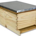 Beehive-Starter-Kit-8-Frame-Deep-Pine-Wood-With-Metal-Telescoping-Cover-for-Langstroth-Beekeeping-16-x-22-x-14-0
