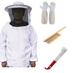 Beekeeping-Bee-Keeping-Suit-Jacket-Gloves-Bee-Hive-Brush-J-Hook-Hive-Tool-Set-0