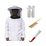Beekeeping-Suit-Jacket-Coat-Pull-Over-Bee-Protective-Suit-Clothing-Smock-0