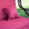 Belleze-3-Seat-Porch-Patio-SwingBed-with-Pillow-Burgundy-0-2