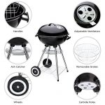 Best-Choice-Products-18in-Portable-Steel-Charcoal-Barbecue-BBQ-Grill-for-Patio-Picnic-Tailgate-wHeat-Control-Black-0-1