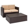 Best-Choice-Products-2-Piece-Backyard-Patio-Wicker-Conversation-Furniture-Set-w-2-Hidden-Storage-Compartments-in-Loveseat-Coffee-Table-Cushions-Brown-0