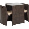 Best-Choice-Products-3-Piece-Wicker-Bistro-Set-w-Glass-Top-Table-2-Chairs-Space-Saving-Design-Brown-0-2