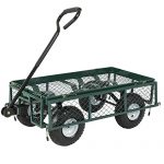Best-Choice-Products-Utility-Cart-Wagon-Lawn-Wheelbarrow-Steel-Trailer-660lbs-0-0