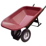 Bon-28-977-10-Cubic-Foot-Poly-Tray-Premium-Landscape-Wheelbarrow-Steel-Handle-Double-Wheel-Flat-Free-Tire-0