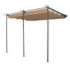 Bosmere-Rowlinson-St-Tropez-Wall-Mounted-Steel-Sun-Canopy-with-Retractable-Fabric-Gunmetal-Grey-0