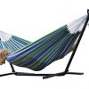 Brazilian-Style-Double-100-Cotton-Hammock-with-9-Feet-Space-Saving-Steel-Stand-and-BONUS-Free-Carrying-Case-0