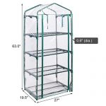 COSTWAY-4-Tier-Shelves-Mini-63-Portable-Greenhouse-Outdoor-Green-Plants-House-Only-by-eight24hours-0-0