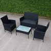 COSTWAY-4-pcs-Outdoor-Rattan-Wicker-Cushioned-Seat-with-a-Loveset-0-0