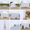 CROWN-SHADES-Patented-10ft-x-10ft-Instant-Commercial-Canopy-with-4-Removable-Zipper-End-Sidewalls-and-Plus-Wheeled-Storage-Bag-White-0-1