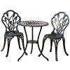 Casart-3-Pcs-Bistro-Set-Cast-Tulip-Design-Antique-Outdoor-Patio-Furniture-Weather-Resistant-Garden-Round-Table-and-Chairs-Set-wUmbrella-Hole-Tulip-Design-0-0