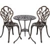 Cast-Aluminum-Patio-Bistro-Furniture-Set-in-Antique-Copper-Our-3-Piece-Bistro-Set-is-the-Perfect-Furniture-Set-for-your-Patio-Balcony-Front-or-Back-Yard-It-Comes-With-an-Attractive-Tulip-Design-0-0