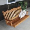 Cedar-Outdoor-5-Foot-Royal-English-Garden-Porch-Swing-Unfinished-Amish-Made-USA-0