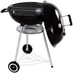 Charcoal-Grill-BBQ-Outdoor-Backyard-Cooking-with-Wheels-Black-225-Inch-0-0