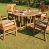 Clearance-5-Pc-Grade-A-Teak-Wood-Dining-Set-48-Round-Butterfly-Table-And-4-Osborne-Arm-Chairs-WFDSOS3-0