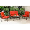 Cloud-Mountain-4-PCs-Cushioned-Outdoor-Furniture-Garden-Patio-Conversation-Set-Wrought-Iron-Coffee-Table-Loveseat-Sofa-2-Chairs-0