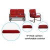 Cloud-Mountain-4-Piece-Metal-Conversation-Set-Cushioned-Outdoor-Furniture-Garden-Patio-Wrought-Iron-Conversation-Set-Coffee-Table-Loveseat-Sofa-2-Chairs-Brick-Red-0-2