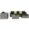 Cloud-Mountain-6-Piece-Rattan-Wicker-Furniture-Set-Outdoor-Patio-Garden-Sectional-Sofa-Set-Cushions-Quatrefoil-Lattice-Green-Pillows-Mix-Gray-0-0