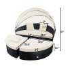 Cloud-Mountain-No-Tax-4-PC-Patio-Rattan-Round-Daybed-Set-Outdoor-Cushioned-Sectional-Canopy-Wicker-Furniture-Set-Retractable-Garden-Lawn-Sectional-Sofa-Set-Creamy-White-Cushions-Black-Rattan-0-1