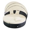 Cloud-Mountain-No-Tax-4-PC-Patio-Rattan-Round-Daybed-Set-Outdoor-Cushioned-Sectional-Canopy-Wicker-Furniture-Set-Retractable-Garden-Lawn-Sectional-Sofa-Set-Creamy-White-Cushions-Black-Rattan-0-2