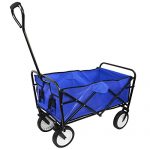 Collapsible-Folding-Wagon-Cart-Utility-Garden-Toy-Buggy-Camp-Beach-Sports-Chart-RedBlue-0-2