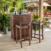 Contemporary-3-piece-Outdoor-Bar-Set-Includes-1-Bar-and-2-Barstools-Constructed-from-Strong-Acacia-Wood-Assembly-Required-Bar-weighs-44-Pounds-Barstool-Weigh-1325-Pounds-Each-Mahogany-Finish-0