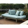 Convertible-Outdoor-Sofa-Daybed-Mahogany-Wood-Includes-Weather-Resistant-Polyester-Seat-Cushion-and-4-Pillows-Low-Back-Design-Rustic-and-Stylish-Hand-Rubbed-Weathered-Finish-and-Light-Tan-Color-0-0