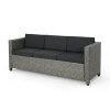 Cony-Outdoor-Wicker-3-Seater-Sofa-Mixed-Black-with-Dark-Grey-Cushions-0