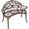 Cosmic-Furniture-Elegant-Floral-Rose-Metal-Antique-Style-Patio-Bench-in-Bronze-Steel-with-Scroll-Accents-for-Garden-Porch-or-Backyard-Durable-and-Easy-to-Assemble-0-0