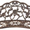 Cosmic-Furniture-Elegant-Floral-Rose-Metal-Antique-Style-Patio-Bench-in-Bronze-Steel-with-Scroll-Accents-for-Garden-Porch-or-Backyard-Durable-and-Easy-to-Assemble-0-2