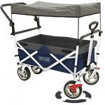 Creative-Outdoor-Distributor-Push-Pull-Wagon-for-Kids-Foldable-with-SunRain-Shade-Navy-Blue-0