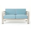 Crested-Bay-Outdoor-4-Piece-Silver-Aluminum-Framed-Chat-Set-with-Light-Teal-and-White-Corded-Water-Resistant-Cushions-0-0