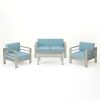Crested-Bay-Outdoor-4-Piece-Silver-Aluminum-Framed-Chat-Set-with-Light-Teal-and-White-Corded-Water-Resistant-Cushions-0