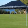 DELTA-Canopies-10×15-Ez-Pop-up-Canopy-Party-Tent-Instant-Gazebos-100-Waterproof-Top-with-4-Removable-Sides-Black-Checker-E-Model-0-1