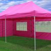 DELTA-Canopies-10×20-Ez-Pop-up-Canopy-Party-Tent-Instant-Gazebos-100-Waterproof-Top-with-6-Removable-Sides-Pink-E-Model-0-0