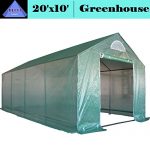 DELTA-Canopies-Greenhouse-20×10-Triangle-Top-Large-Heavy-Duty-Green-House-Walk-in-Hothouse-140-lbs-By-0