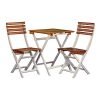 DTY-Outdoor-Living-South-Park-3-Piece-Acacia-Outdoor-Patio-Cafe-Bistro-Set-with-Square-Folding-Table-and-2-Chairs-Natural-Oil-and-White-Finish-Summer-Clearance-Sale-0