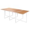 Daonanba-Outdoor-Furniture-Set-Patio-Dining-Set-Garden-Dining-Table-Chairs-Set-Aluminum-WPC-Brown-0-1