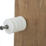 Dare-Products-TGN-25-Electric-Fence-Insulator-Wood-Post-Triple-Groove-With-Nail-White-25-Pk-Quantity-20-0-0