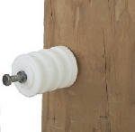 Dare-Products-TGN-25-Electric-Fence-Insulator-Wood-Post-Triple-Groove-With-Nail-White-25-Pk-Quantity-20-0